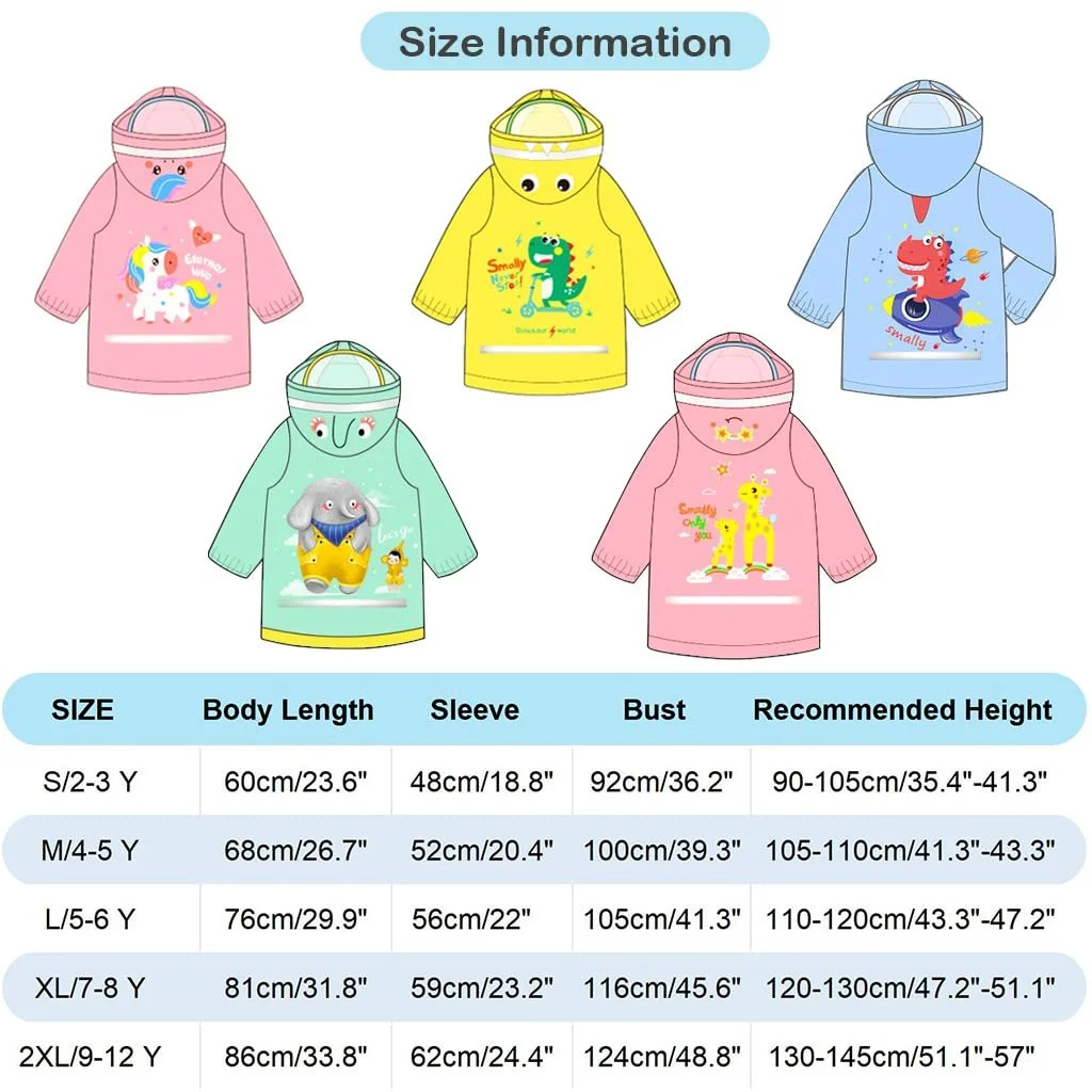 Детское дождевое пончо Hovkib для девочек и мальчиков, водонепроницаемые детские дождевики, дождевик-накидка с 3D мультяшками, дождевая одежда 2-8 лет, фото №6 Детское дождевое пончо Hovkib для девочек и мальчиков, водонепроницаемые детские дождевики, дождевик-накидка с 3D мультяшками, дождевая одежда 2-8 лет, фото №6