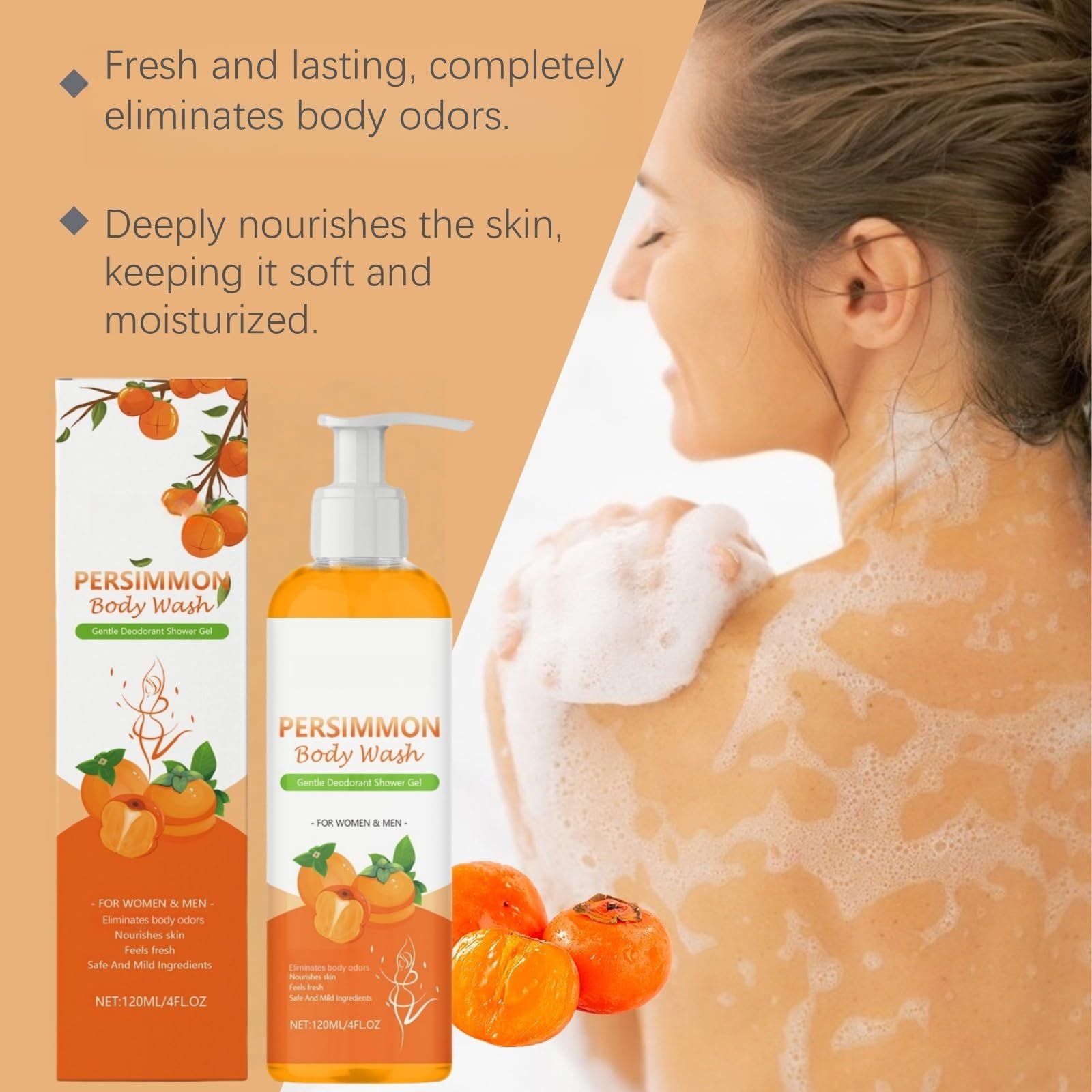 Гель для душу та обличчя Persimmon Body Wash 120 мл, фото №4