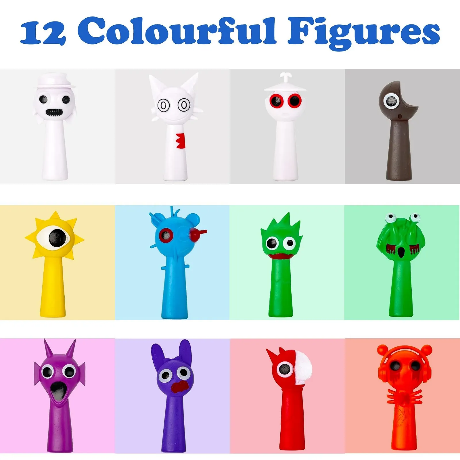 Набір ігрових фігурок Gensly 12 шт. Multi-color, фото №2