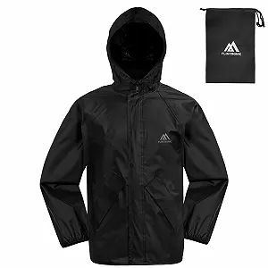 flintronic Унисекс Детский Складной Дождевик, Детская Дождевая Куртка, Водонепроницаемая Детская Куртка, Ветро- и водонепроницаемый Дождевик - Фото 1