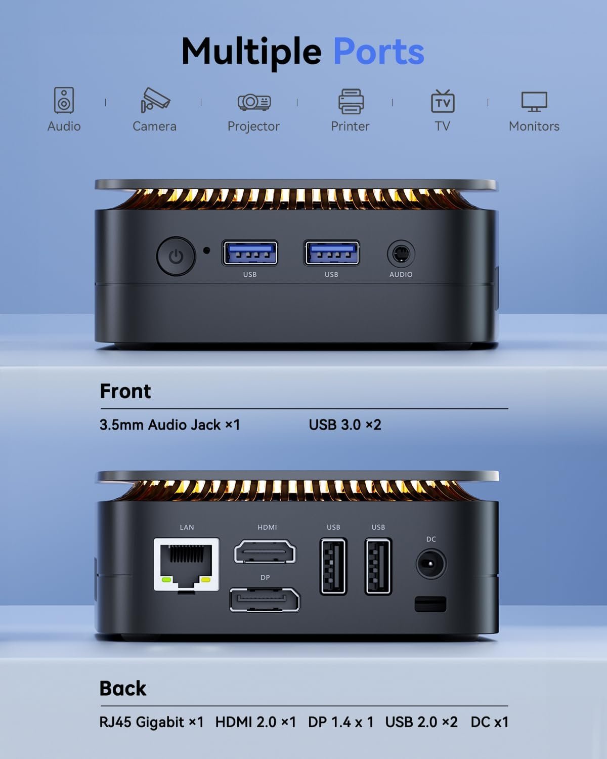 Мини ПК NiPoGi E1 / Intel N150 / RAM 16GB / SSD 256GB / 1 x HDMI / 1 x LAN / Wi-Fi 5 / Bluetooth 4.2 / Windows 11 Pro / Черный, фото №2 Мини ПК NiPoGi E1 / Intel N150 / RAM 16GB / SSD 256GB / 1 x HDMI / 1 x LAN / Wi-Fi 5 / Bluetooth 4.2 / Windows 11 Pro / Черный, фото №2