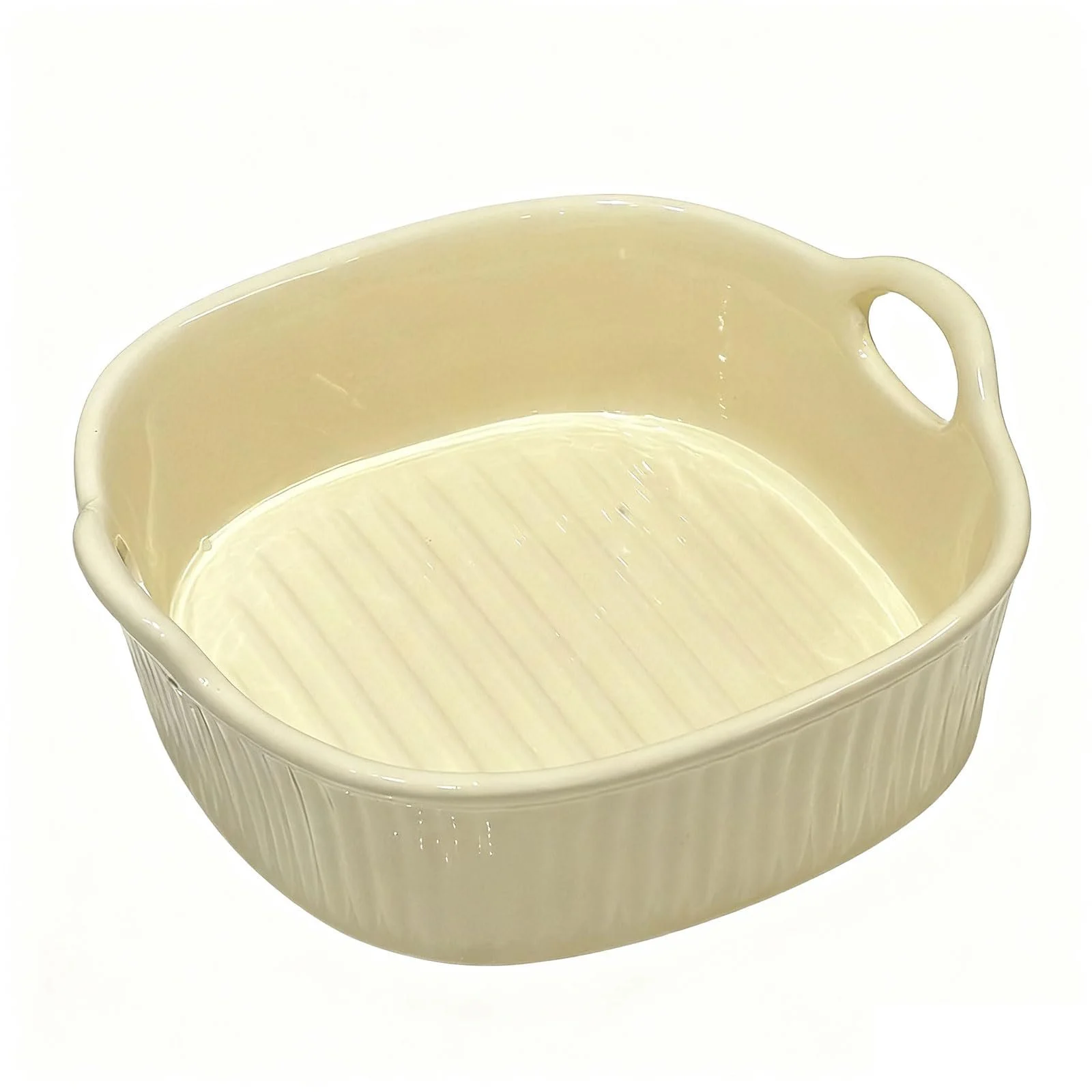 Форма для выпечки керамическая прямоугольная для лазаньи с ручками 23.8 x 13.2 x 5.2 см, фото №1