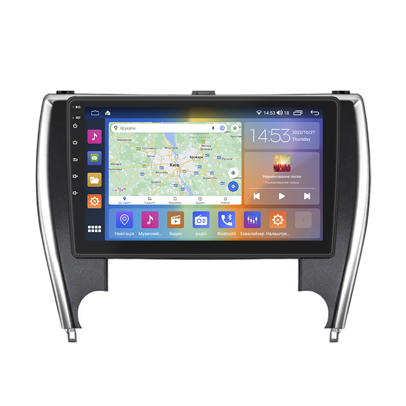 Магнитола Lesko Toyota Camry VII XV50 Рестайлинг 2 2017-2018 IPS 10 2/32Gb CarPlay 4G Wi-Fi GPS Prime (9370-56993), фото №1