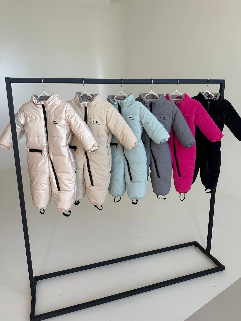 Демісезонний дитячий комбінезон 74-110 р весна/осінь Голд сірий, фото №4