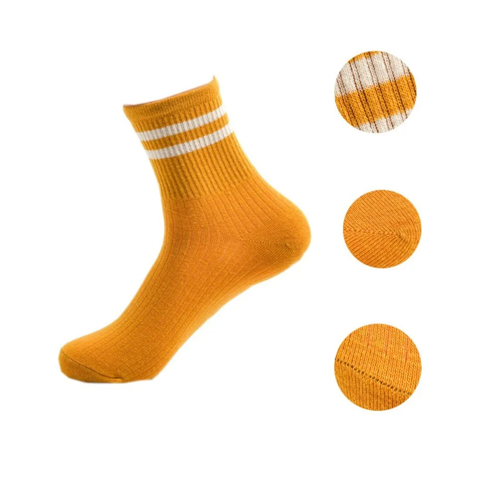 Носки AOMIKS Полосатые с сердечками One Size, 6 пар, фото №6