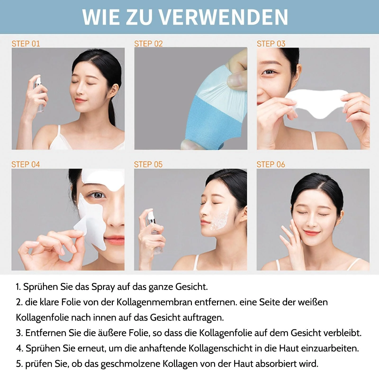 Патчі для чола Shefave, колагенова маска для обличчя, колагенова плівка, фото №3