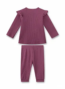 Піжама Sanetta для дівчаток Фіолетовий | Зручна піжама з суміші бавовни та віскози synthetic.ua - Фото 1