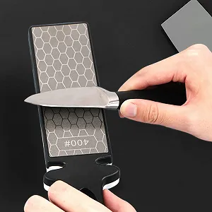 Точилка для ножів та ножиць Алмазна Двостороння 400/1000 грит synthetic.ua - Фото 1