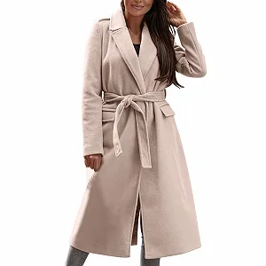 Дафлкот Женский Зимний A-силуэта Шерстяное - Фото 1