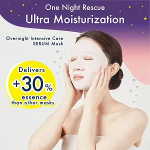 Маска для лица Lululun One Night Rescue Transparency One Night C 3K - 5 шт synthetic.ua - Фото 1