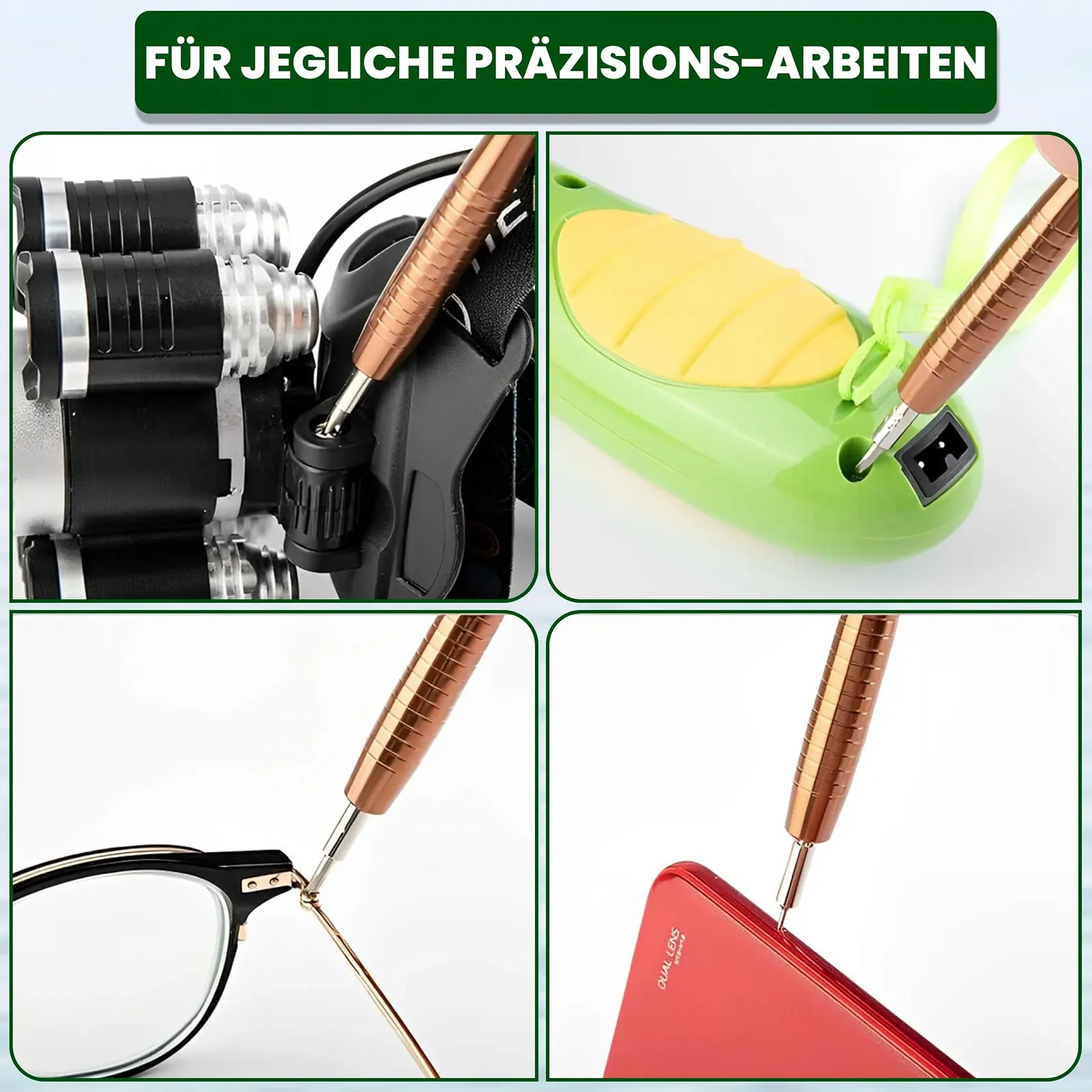 Набір прецизійних викруток 25 предметів у шкіряному чохлі для електроніки та точної механіки, фото №5