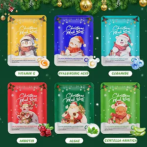 Зволожувальна маска WEILAOK для обличчя, колагенова маска, корейська, 6 штук synthetic.ua - Фото 1