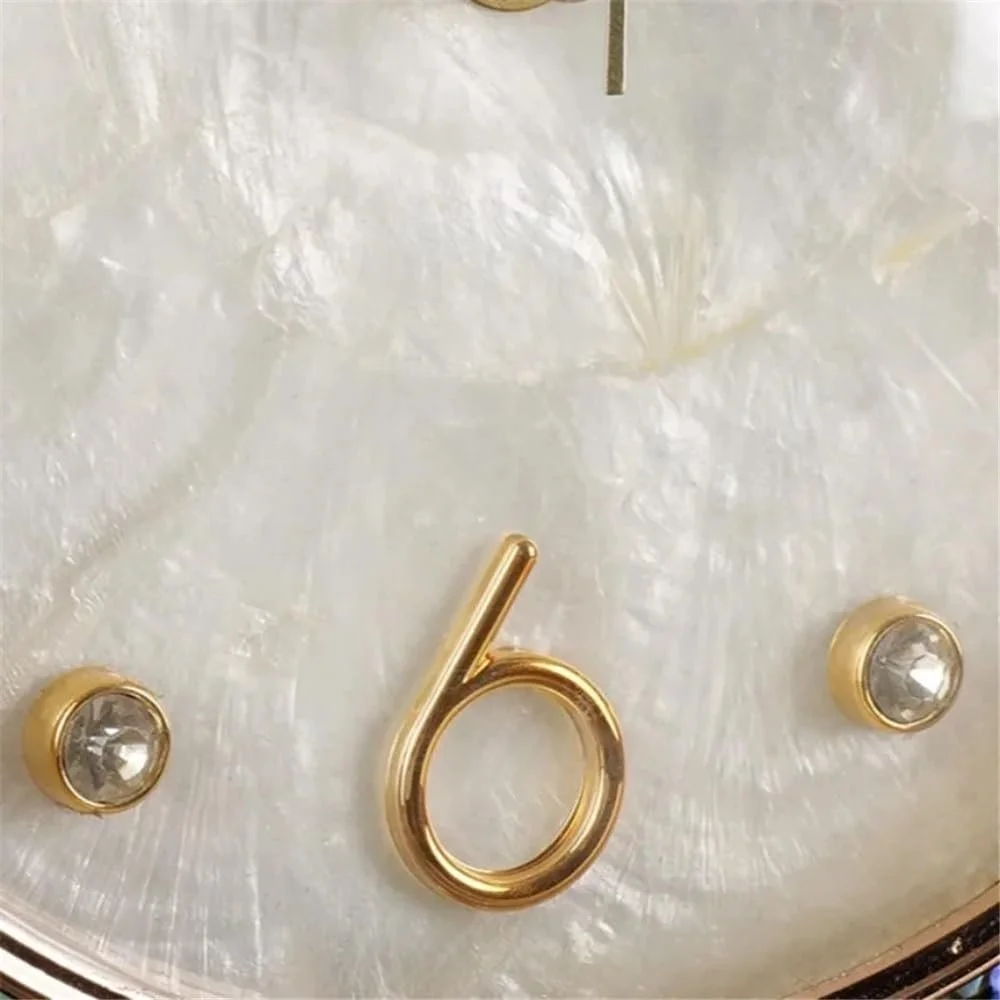 Настільний годинник Yixinzi-2024 Креативний простий з циферблатом у вигляді мушлі, фото №4