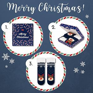 Носки Soxo Cuddly Christmas Женские носки Funny Gifts for Women Christmas Socks 35-40 synthetic.ua - Фото 1