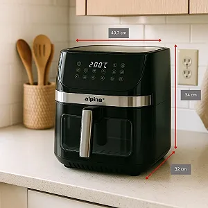 Мультипіч alpina Airfryer XXL 9 л Чорна synthetic.ua - Фото 1