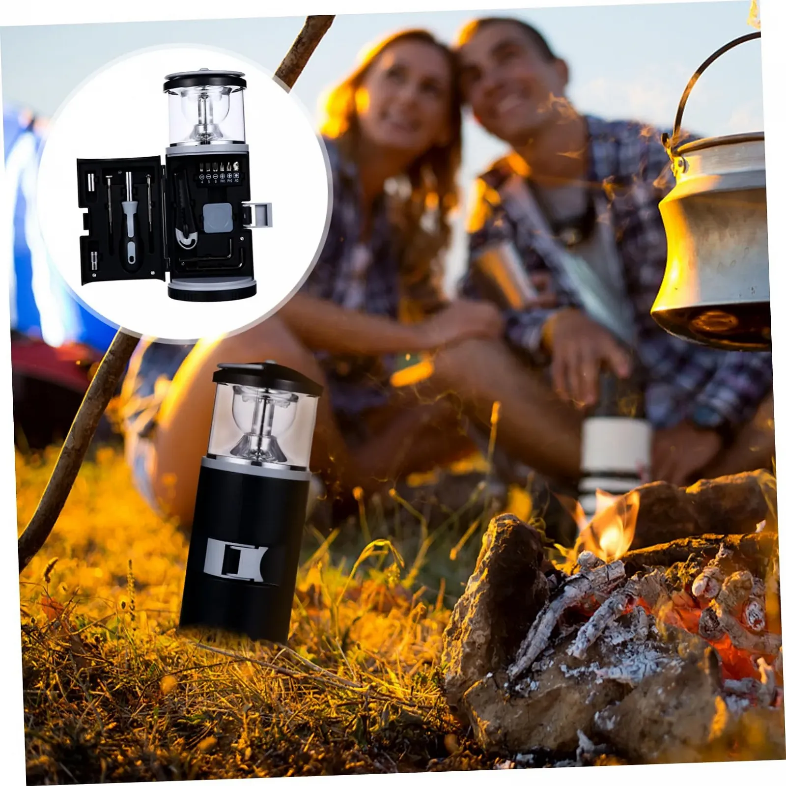 Ручной фонарь для кемпинга UKCOCO с набором инструментов, фото №9