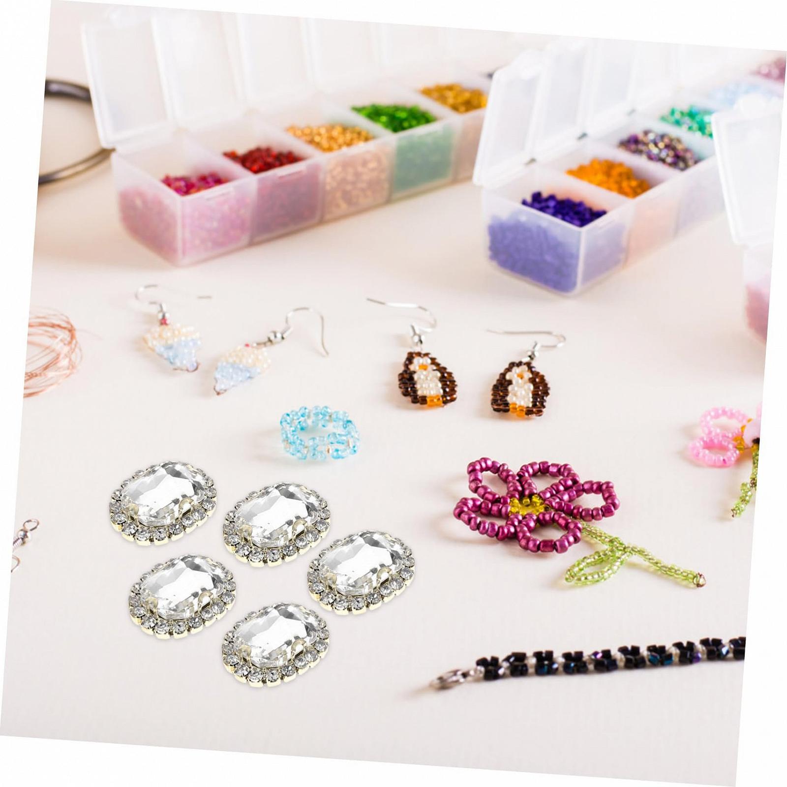 Стразы Простые Золотые Блестящие Стразы для ногтей Белая Медь, 20 шт, фото №9