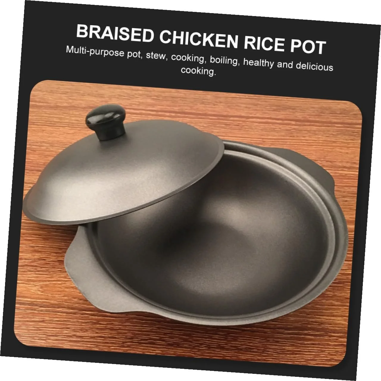 Кастрюля Gatuida чугунная с крышкой термостойкая, фото №7