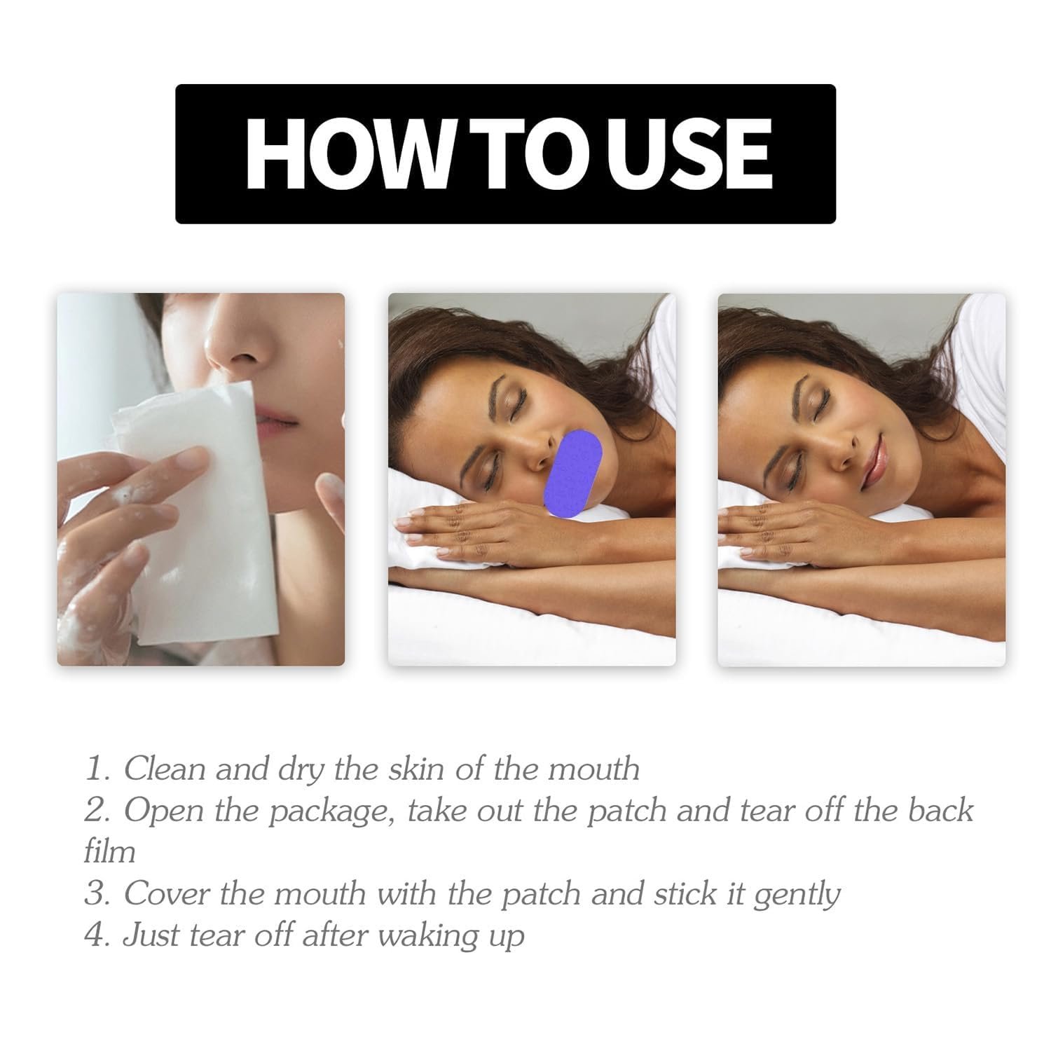 Полоска для рта Noctivo против апноэ сна Лаванда Удобная, фото №5