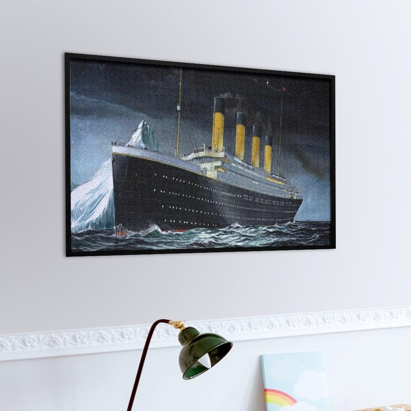 Пазл классический RMS Titanic Passenger Ship in the Dark Night 38 x 26 см бумажный, фото №4