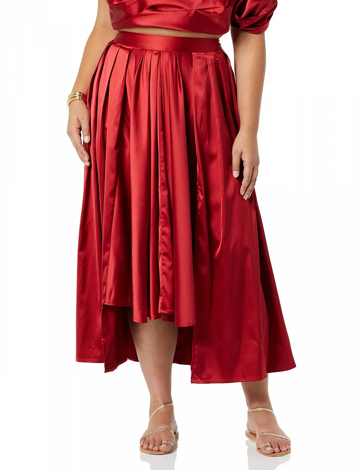 Спідниця максі MAKING THE CUT з драпіруванням та асиметрією, фото №1