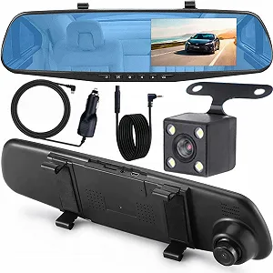 Купити Відеореєстратор-дзеркало 4.3" Retoo M011 / Full HD / 170° / Додаткова камера / Чорний - Фото 1 Відеореєстратор-дзеркало 4.3" Retoo M011 / Full HD / 170° / Додаткова камера / Чорний - Фото 1