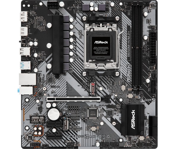 ASRock B650M-H/M.2+ (AM5/B650, 2*DDR5, PCIex16 DP/HDMI 4xSATAІІІ 2xM.2, GLan 7.1ch, mATX, фото №1