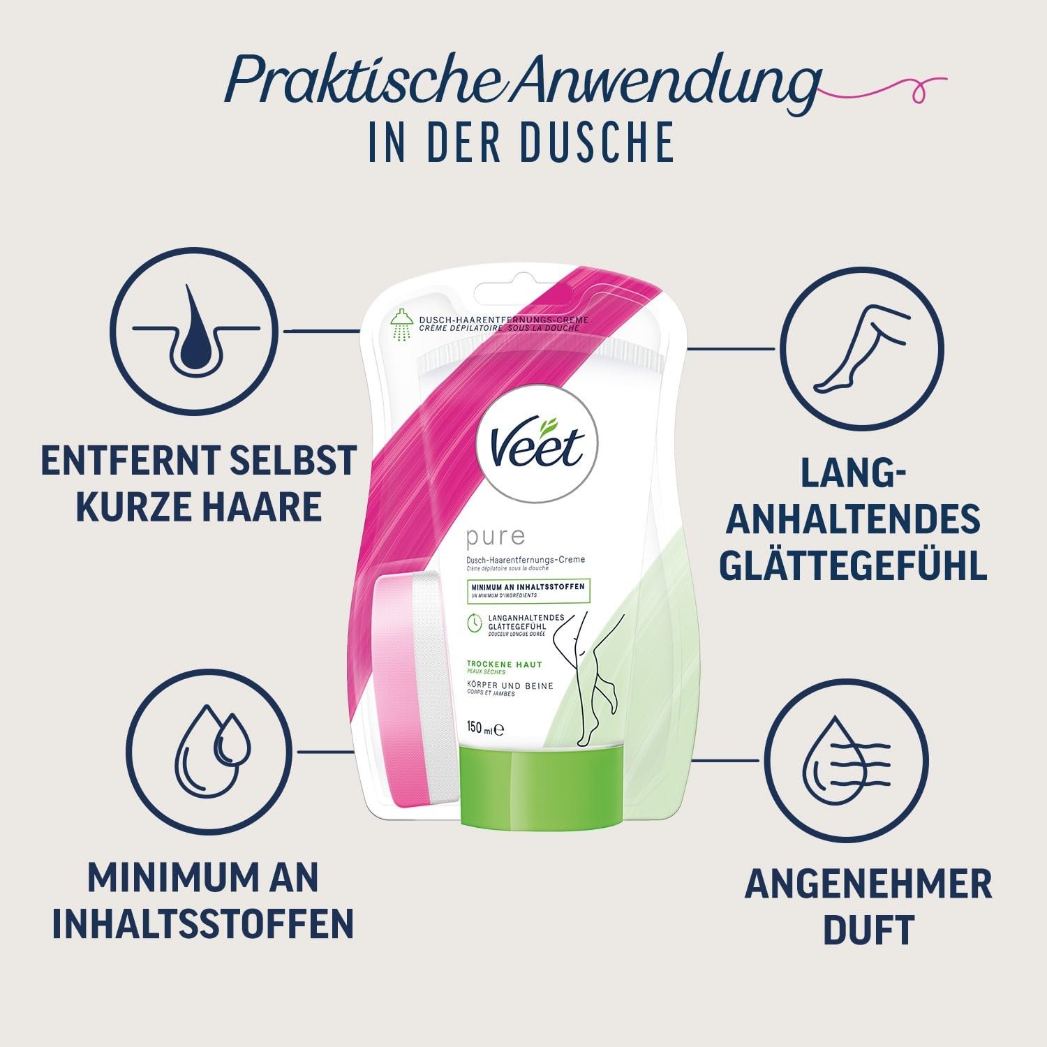 Крем для депиляции в душе Veet Silky Fresh, фото №2