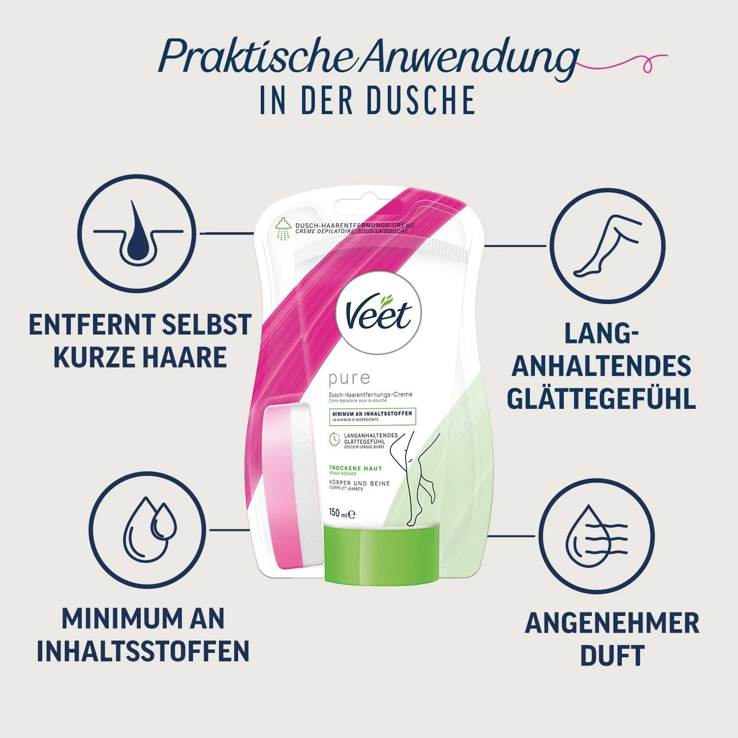 Крем для депіляції в душі Veet Silky Fresh, фото №2