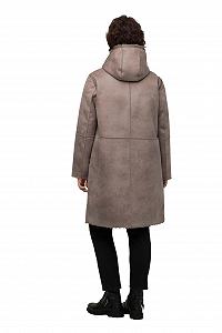 Пальто Ulla Popken С капюшоном из искусственной овчины synthetic.ua - Фото 1