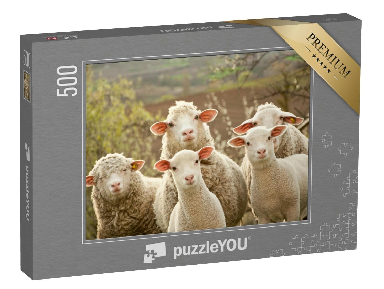 Пазл puzzleYOU Sheep & Lambs Puzzle Collection Curious Sheep 500 элементов, фото №1