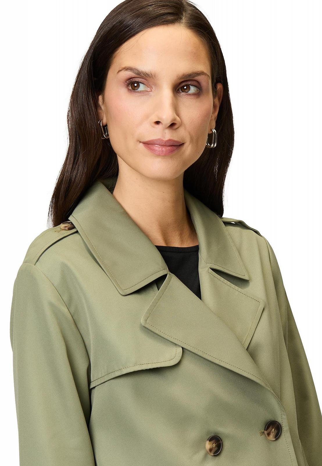 Тренч zero Женский Двубортный с отложным воротником, фото №6