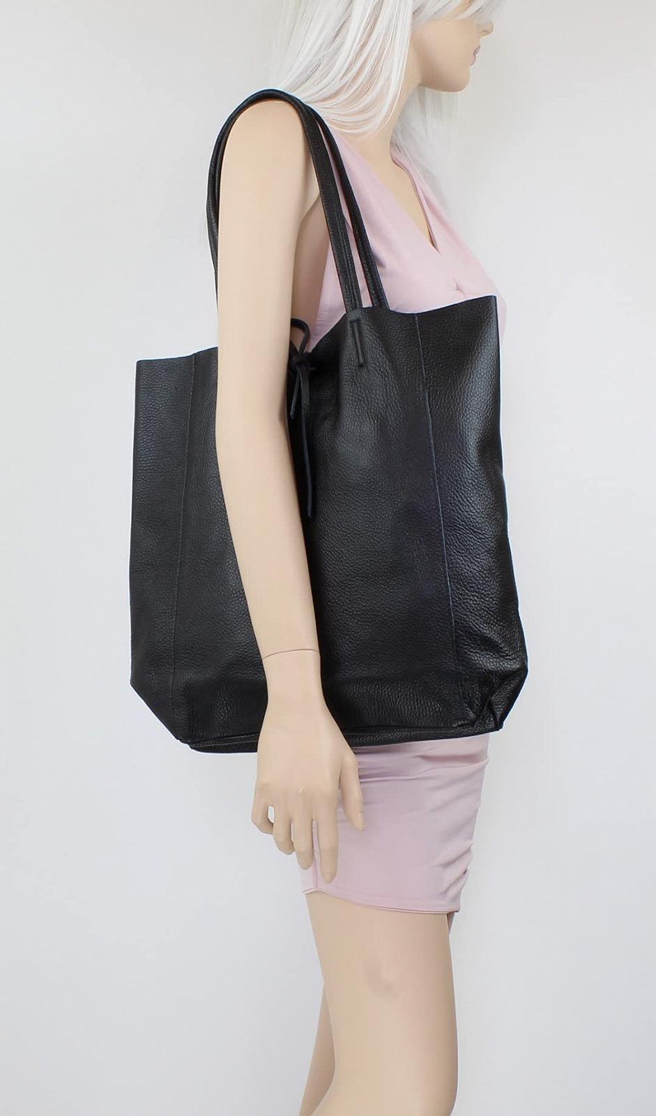 Жіноча сумка з відкритим верхом з натуральної шкіри Girly Handbags, фото №6