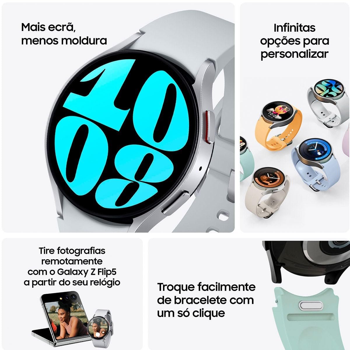 Смарт-годинник Samsung Galaxy Watch6 40 мм BT Graphite, фото №4