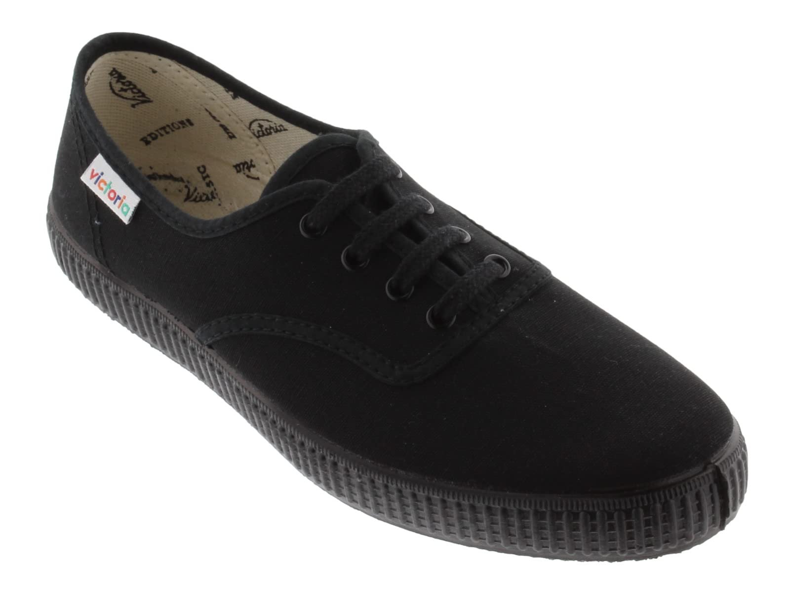Кросівки Victoria Plimsoll Unisex 1915 Canvas Black Monochrome 106610 для дорослих, фото №5