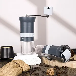 Ручна кавомолка Сіра synthetic.ua - Фото 1