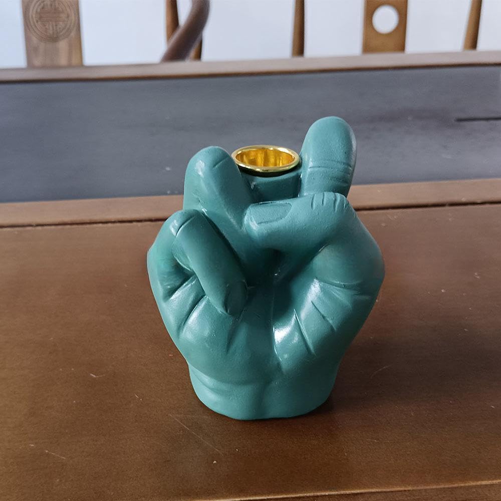 Подсвечник Craft Finger со смешным подсвечником в виде среднего пальца 11 см статуэтка для декора (уп. из 2), фото №2