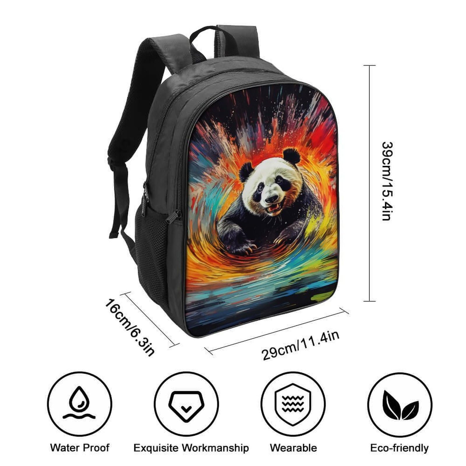 Рюкзак шкільний Panda DPEOANEBN 40x28x16см, фото №2