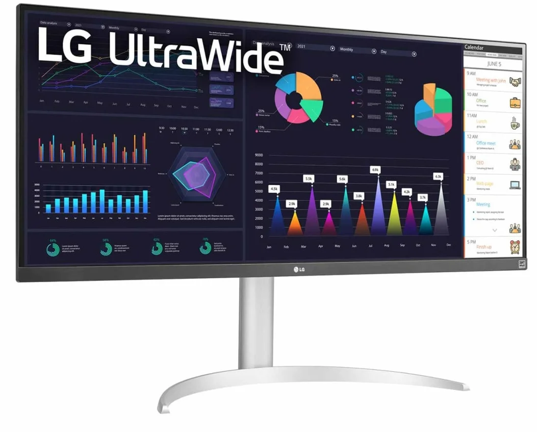Монітор 34" LG 34WQ65X-W Full HD IPS 100 Гц, фото №2 Монітор 34" LG 34WQ65X-W Full HD IPS 100 Гц, фото №2
