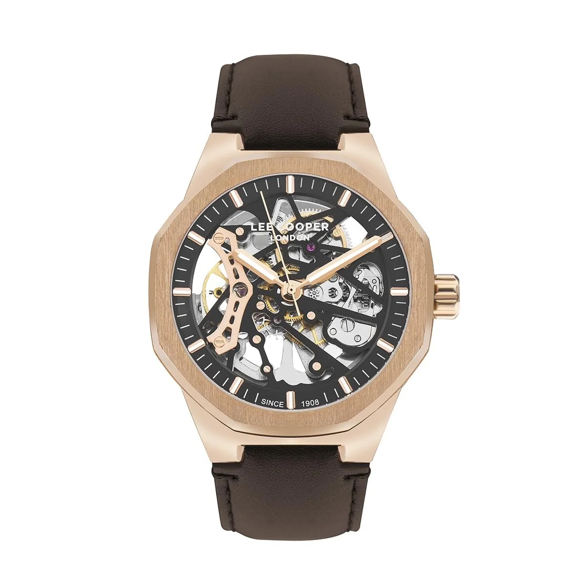 Годинник Lee Cooper Classic LC07904.454, коричневий, ремінець, фото №1 Годинник Lee Cooper Classic LC07904.454, коричневий, ремінець, фото №1