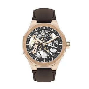 Годинник Lee Cooper Classic LC07904.454, коричневий, ремінець - Фото 1