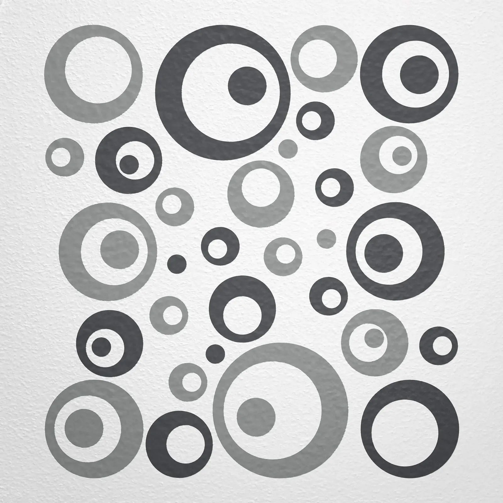 Наклейки на стіну Circles Dots 50 Stickers Grey, фото №1