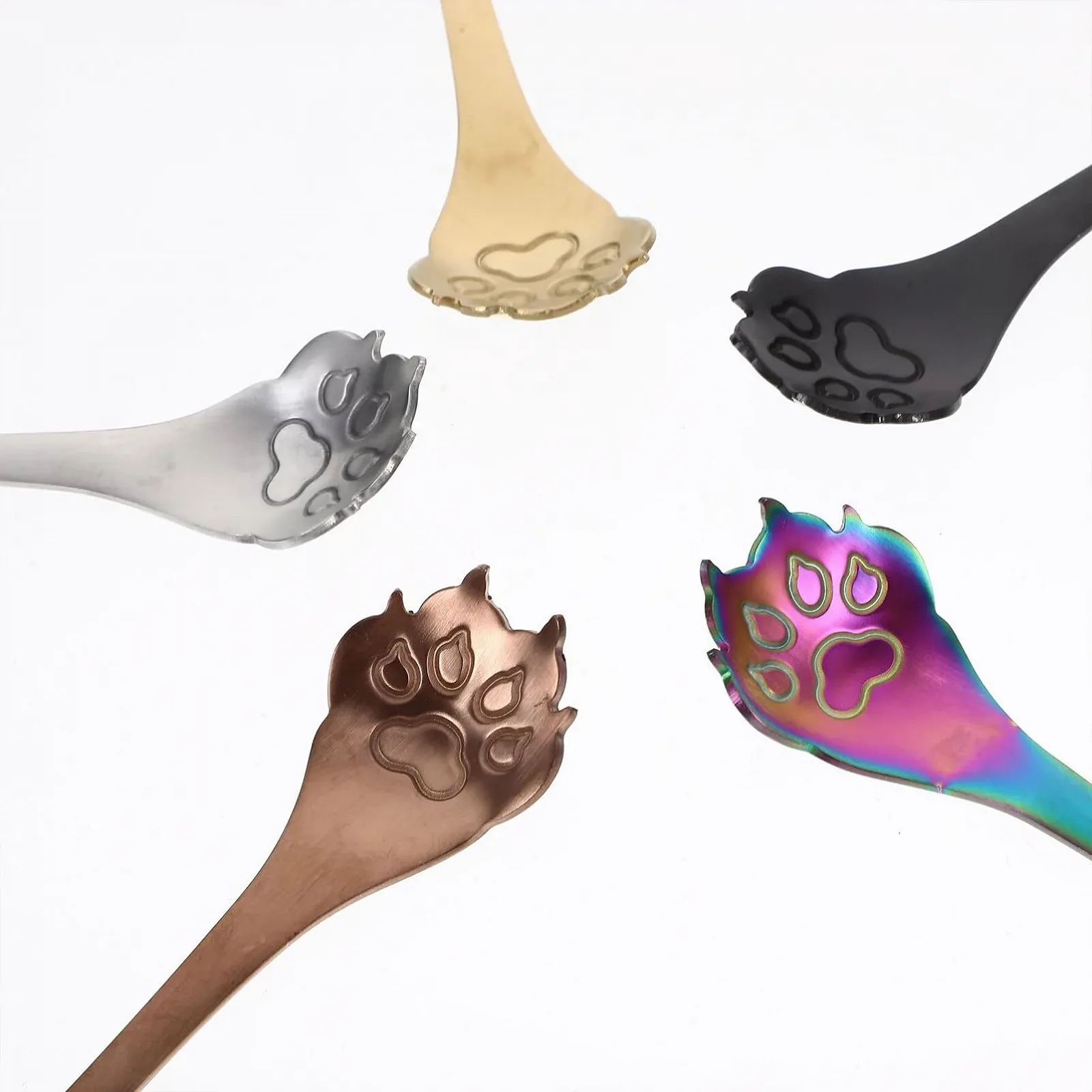 Ложка для кави Luxshiny 5 шт. з нержавіючої сталі, фото №5