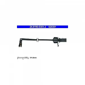 Датчик износа тормозных колодок ATE 24.8190-0301.2 для VAG, передний мост - Фото 1