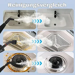 Пароочисник ручний Rheinwing 3,2 бар 1050 Вт Червоний synthetic.ua - Фото 1