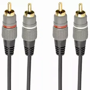 Кабель мультимедийный 2RCA to 1.5m Cablexpert (CCAP-202-1.5M) - Фото 1