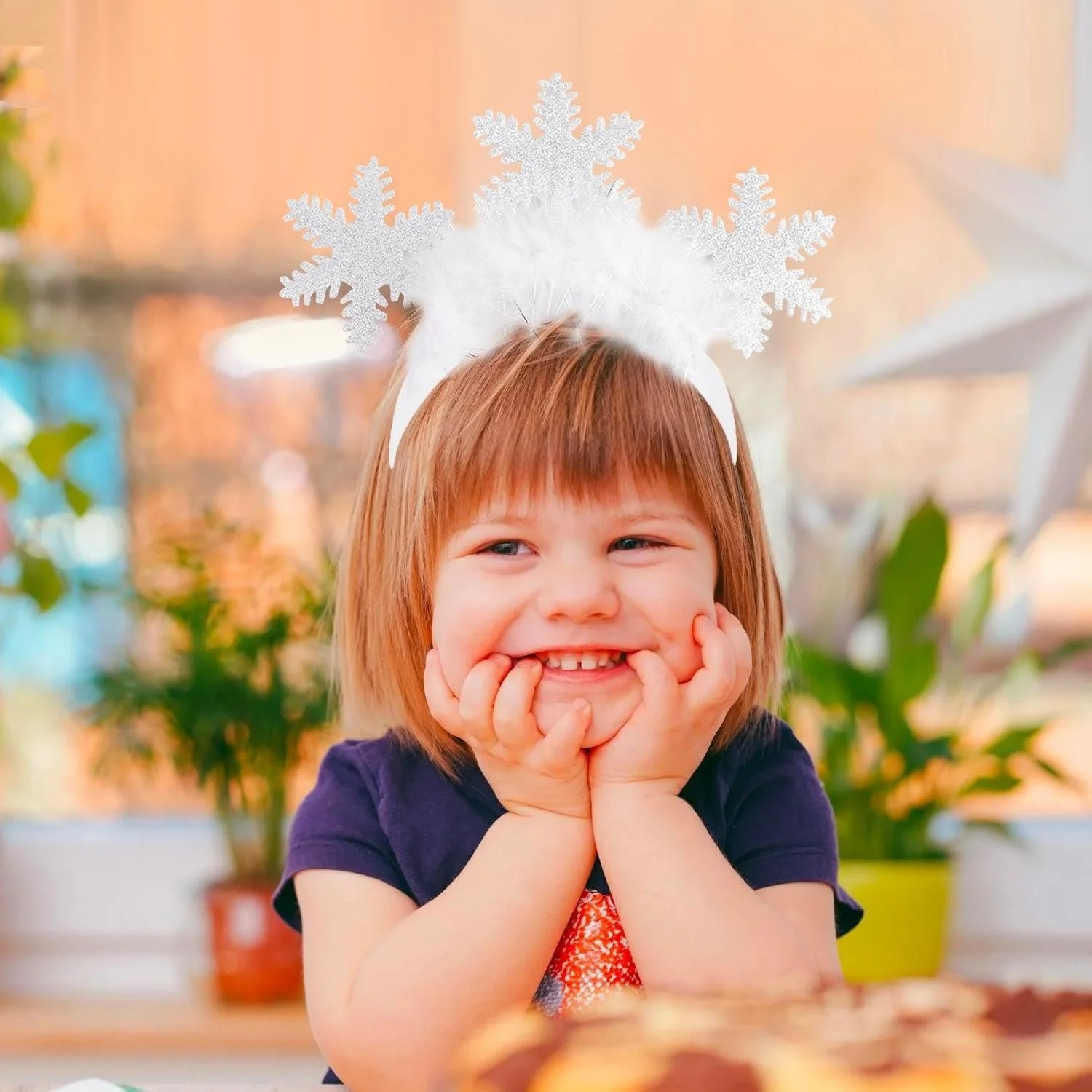 Обруч для волосся зі сніжинкою, фото №6