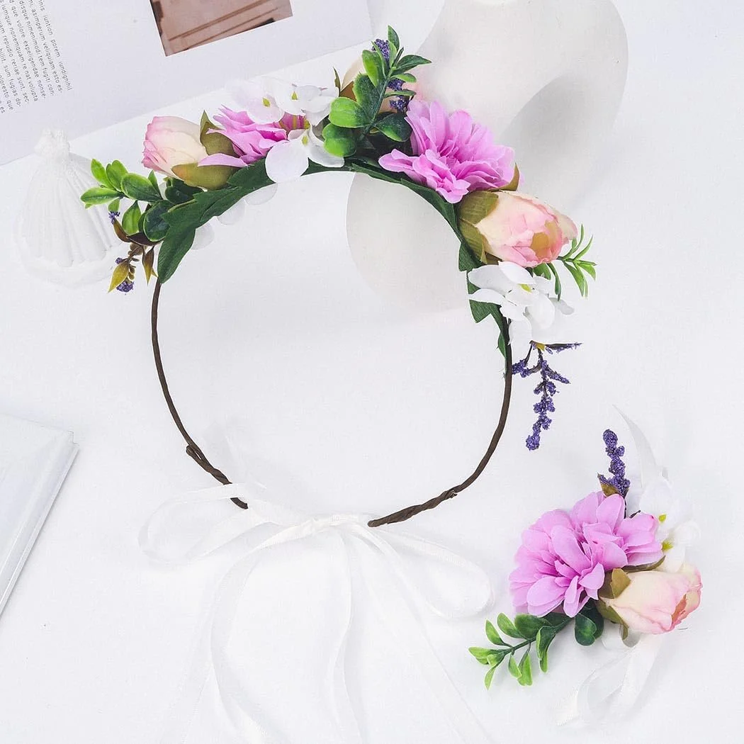 Вінок для волосся IYOU з квітами, фото №2
