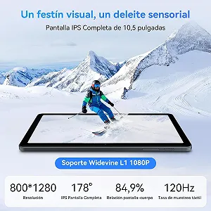 Планшет 10" TABWEE T80 (4+8)/64 ГБ 5G Android 15 6000 mAh Серый synthetic.ua - Фото 1
