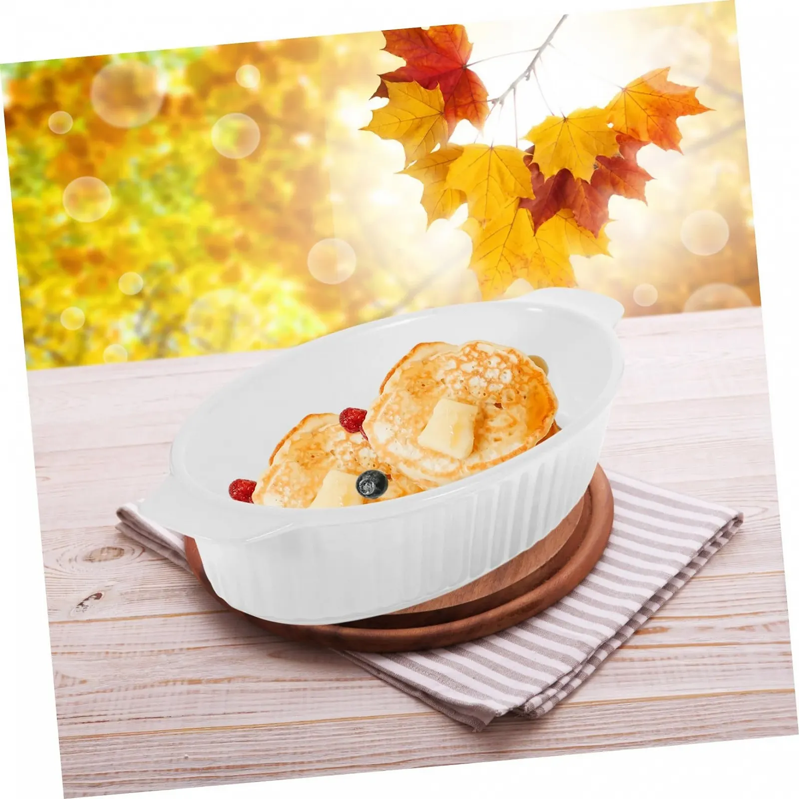 Керамическая форма для запекания с ручками Термостойкая Универсальная Сервировочная блюдо, фото №7 Керамическая форма для запекания с ручками Термостойкая Универсальная Сервировочная блюдо, фото №7